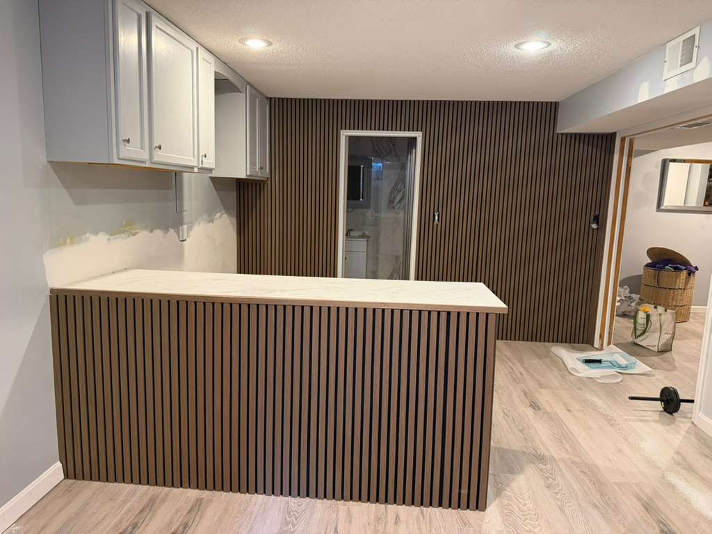 Basement renovation after